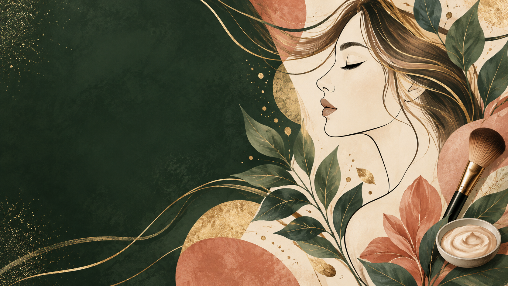 Illustratie van haar- en beautyverzorging