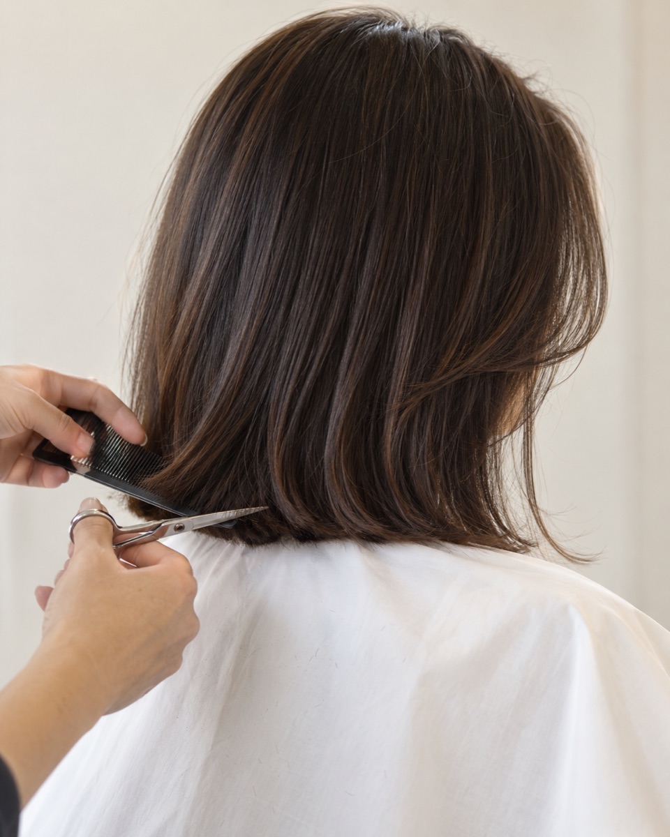 Professionele haarstyling in de salon